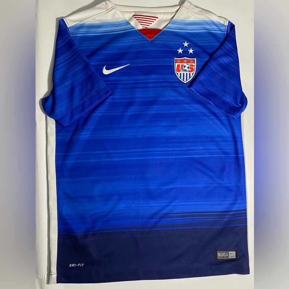 Nike Team USA White and Blue Gradient Dri-FIT Jersey